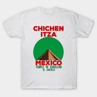 Temple of Kukulcán El Castillo Chichen Itza Mexico T-Shirt